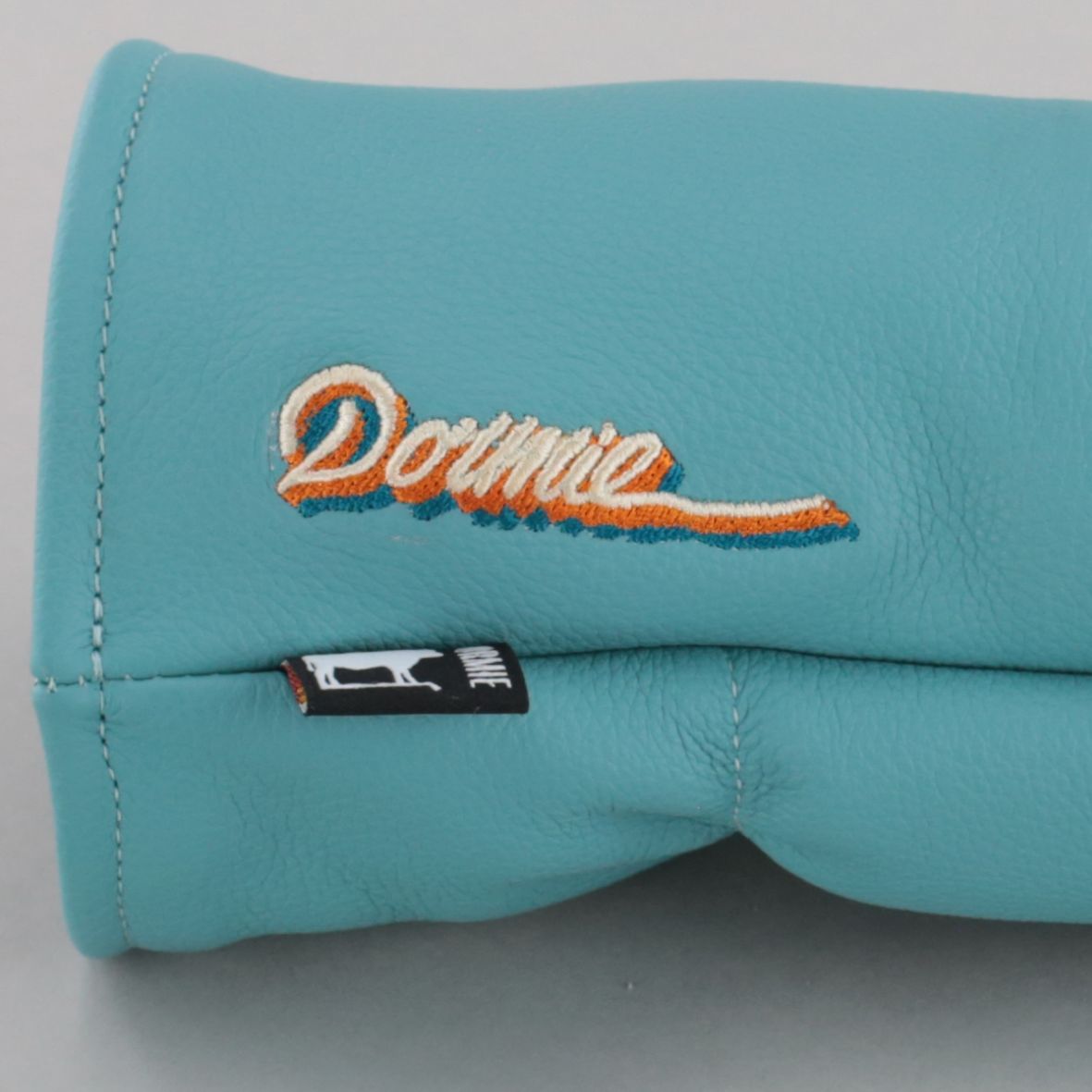 Dormie Workshop Leather Driver Head Cover Embroidery Detail