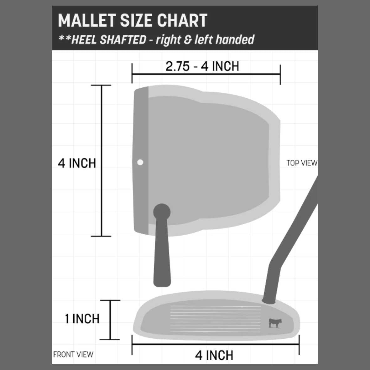 Mallet Putter Cover Size Chart 